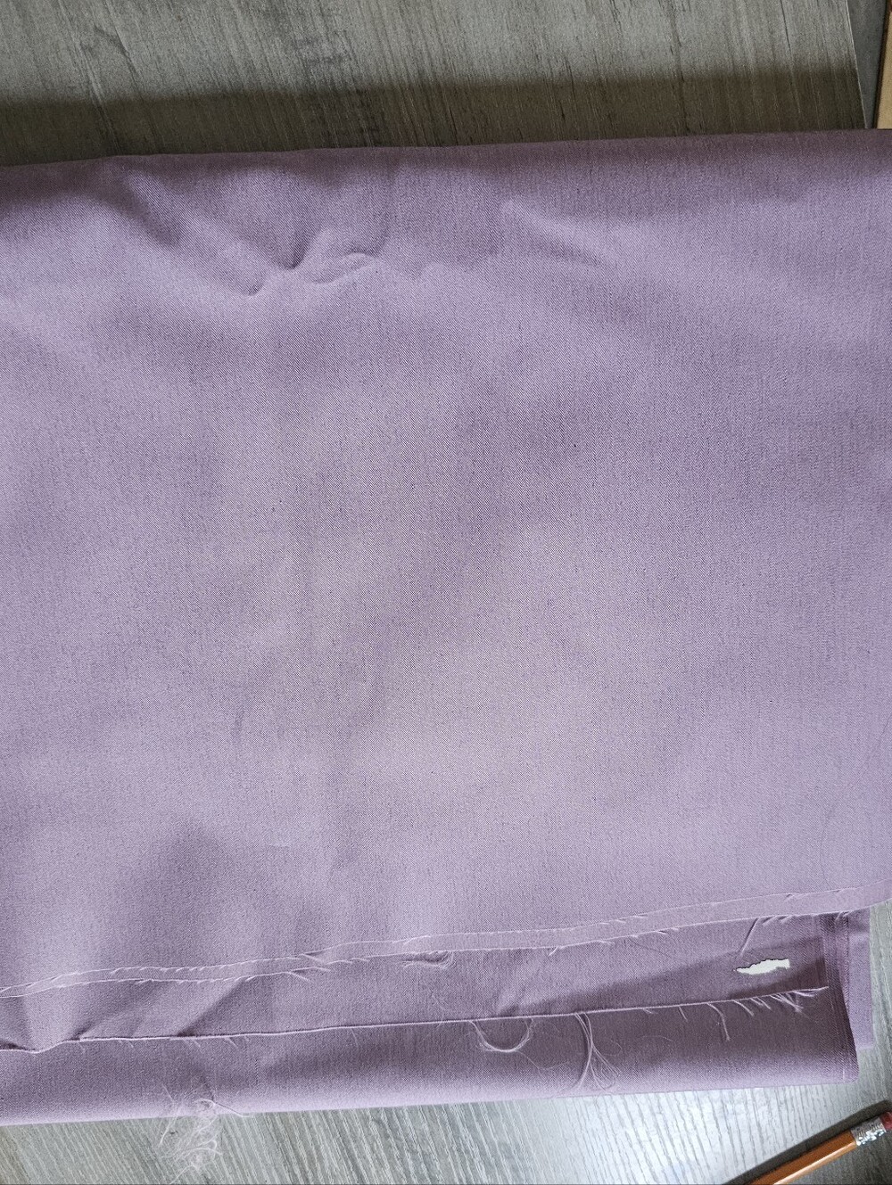 Dusty Lavender Poplin Blend Fabric 2 7/8 Yards By 60 Inches Wide
